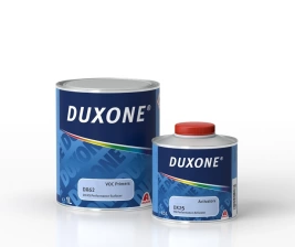 Грунт 2K HS 3:1 наполнитель быстросохнущий Duxone DX62 (светло-серый)1л.+ DX25  Активатор-растворите